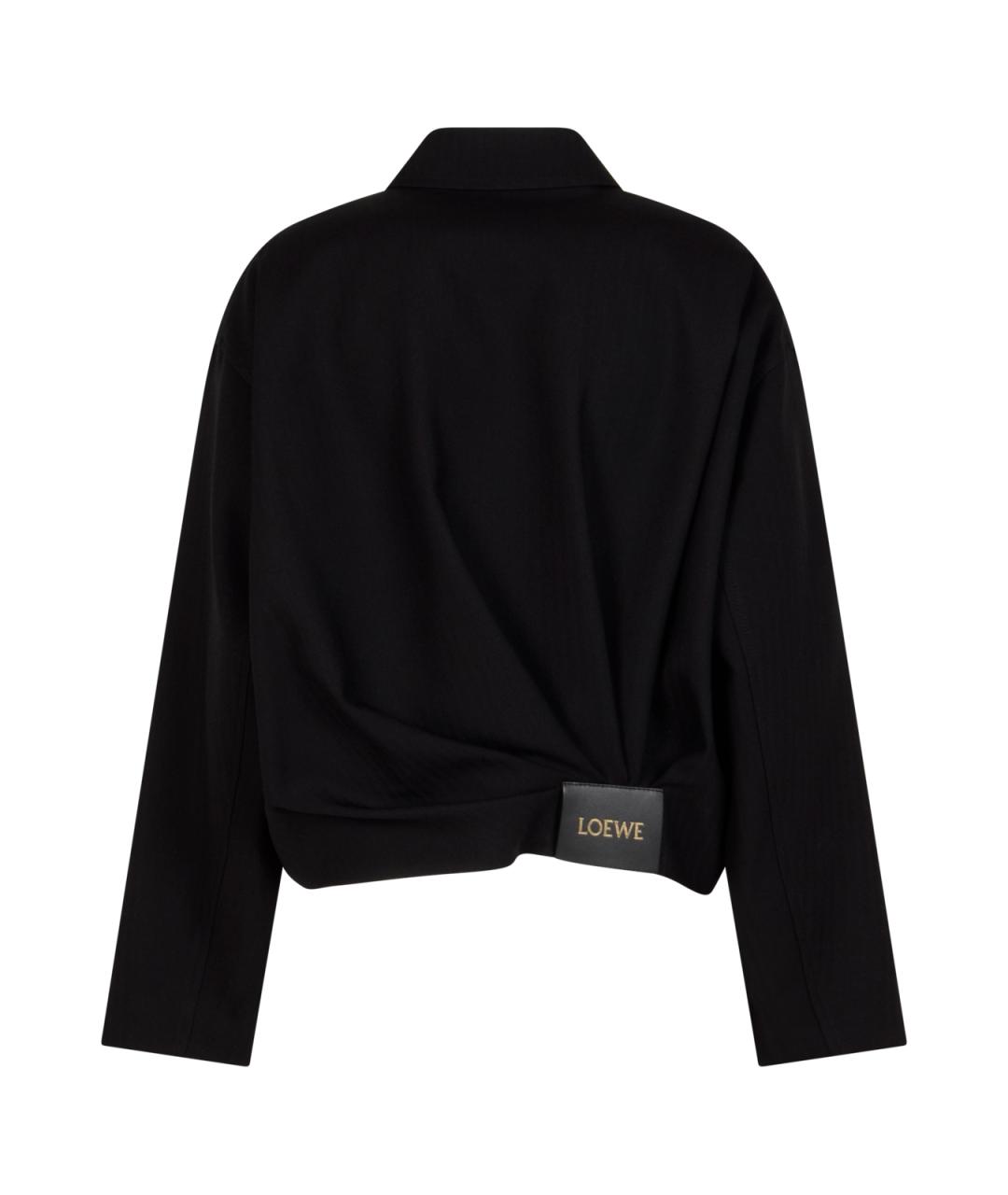 LOEWE Черная шерстяная куртка, фото 2