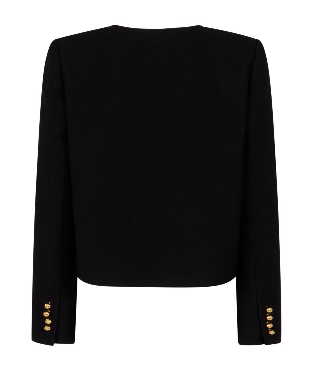 CELINE Черный вискозный жакет/пиджак, фото 2