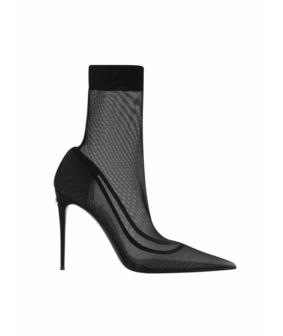 DOLCE&GABBANA Черные текстильные туфли, фото 1