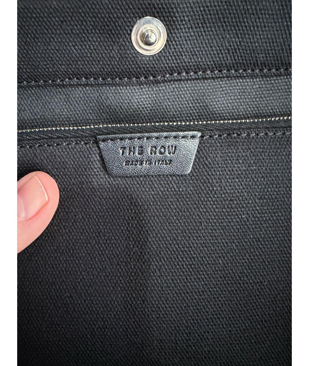 THE ROW Черная тканевая сумка с короткими ручками, фото 3