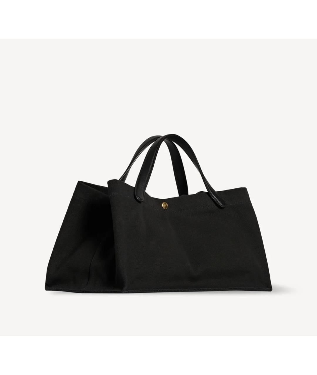 THE ROW Черная тканевая сумка с короткими ручками, фото 6