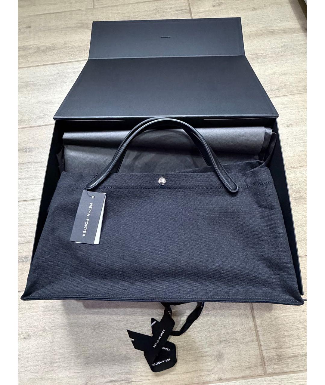 THE ROW Черная тканевая сумка с короткими ручками, фото 2