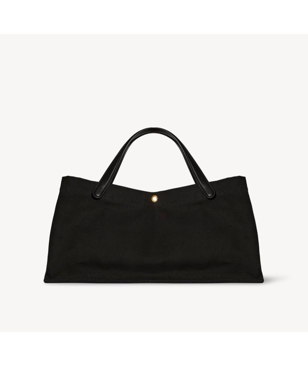 THE ROW Черная тканевая сумка с короткими ручками, фото 8