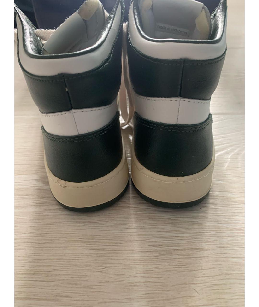 AUTRY Белые кожаные высокие кроссовки / кеды, фото 4