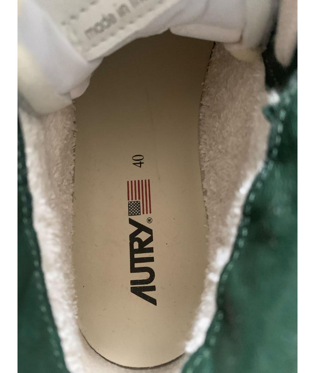 AUTRY Белые кожаные высокие кроссовки / кеды, фото 5