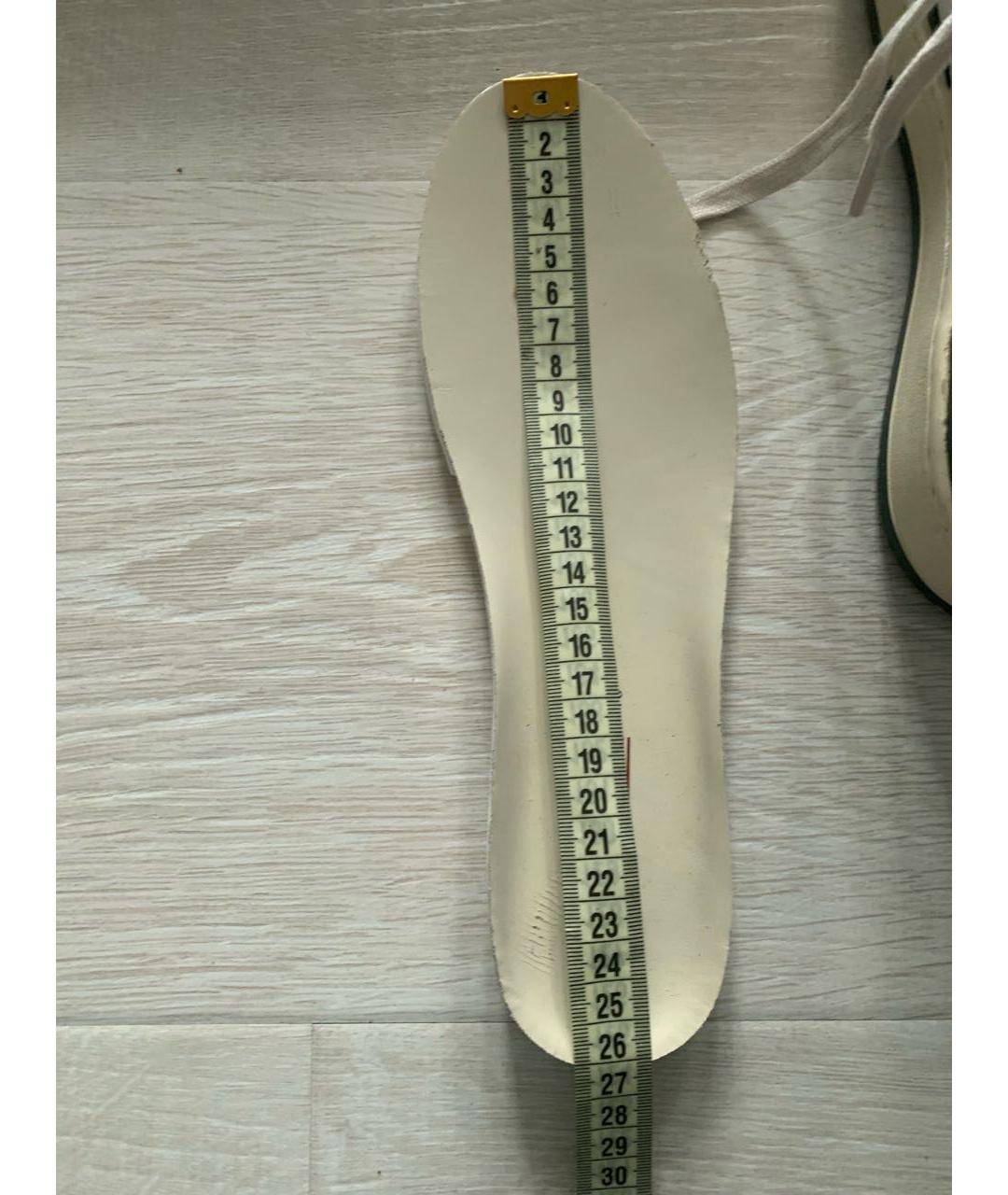 AUTRY Белые кожаные высокие кроссовки / кеды, фото 6