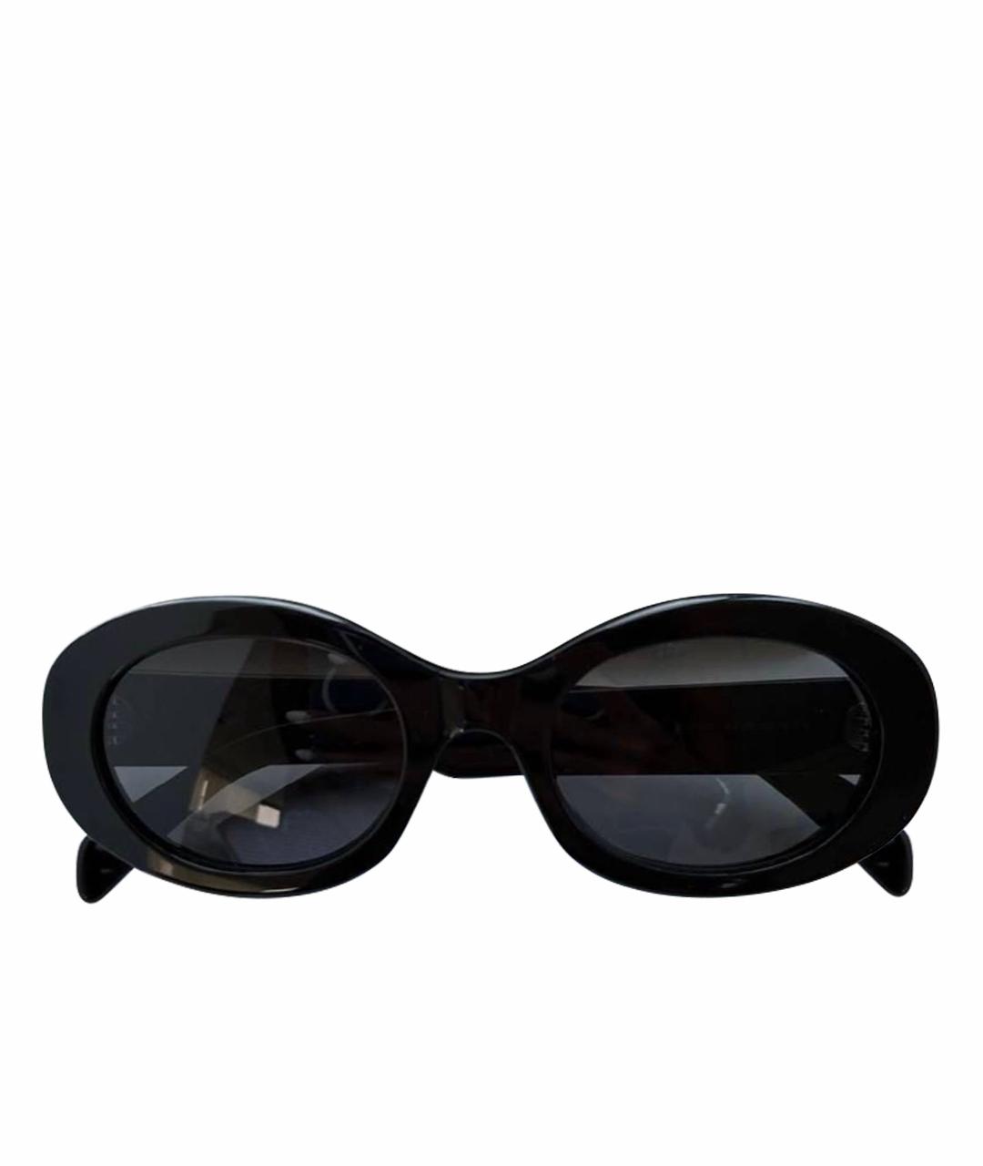 CELINE Черные пластиковые солнцезащитные очки, фото 1