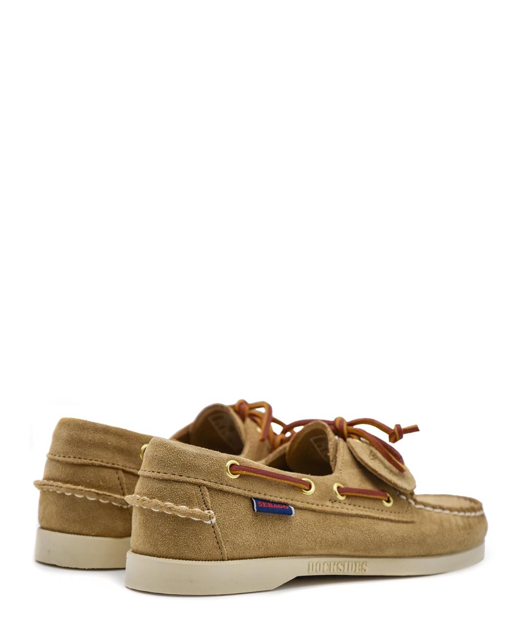 SEBAGO Бежевые замшевые лоферы, фото 4