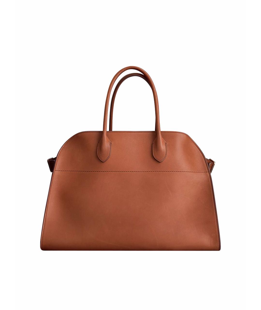 THE ROW Коричневая кожаная сумка тоут, фото 1