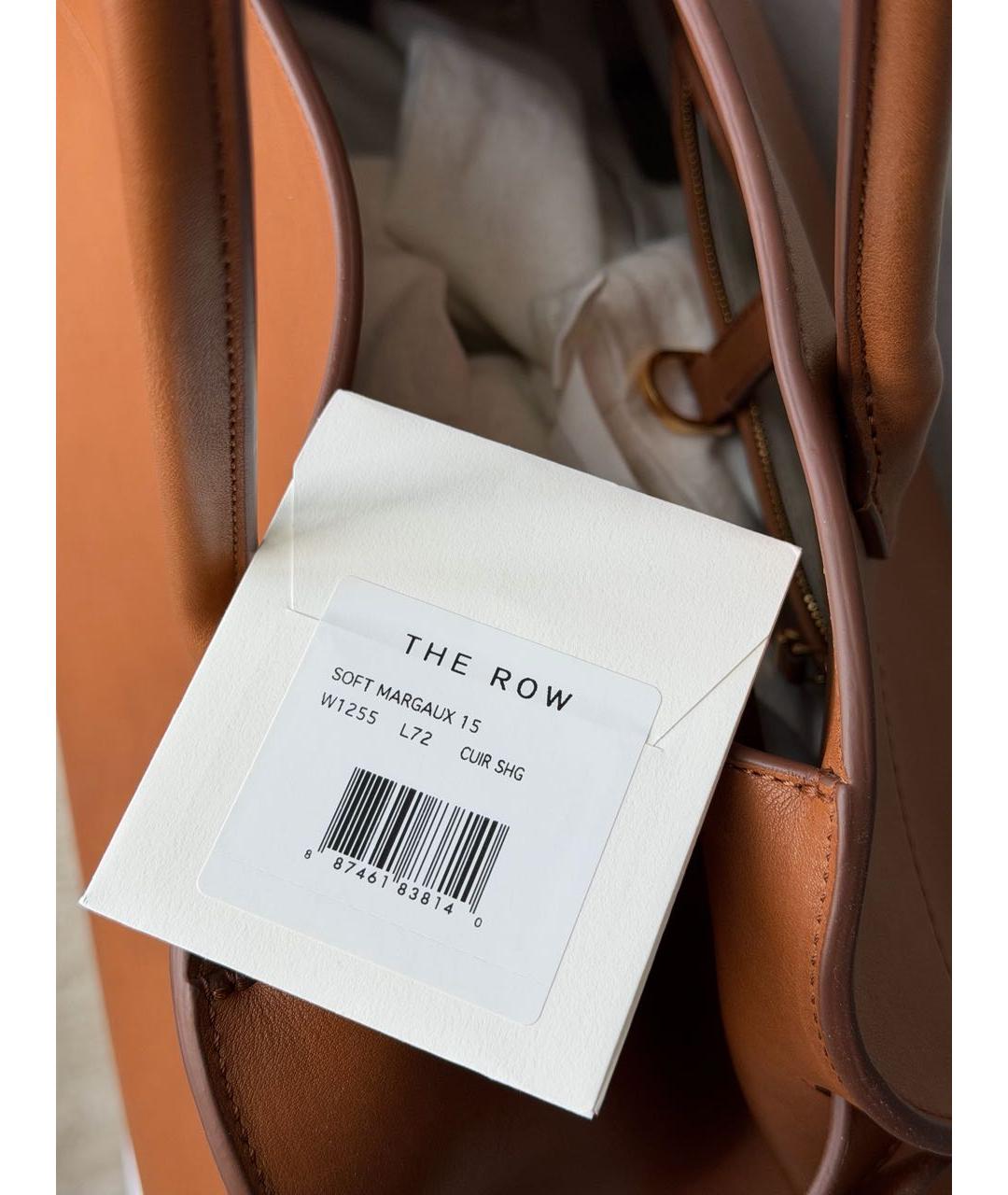 THE ROW Коричневая кожаная сумка тоут, фото 5