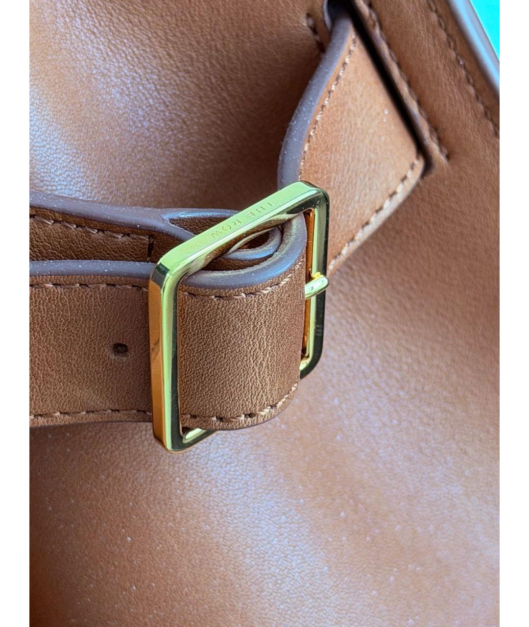 THE ROW Коричневая кожаная сумка тоут, фото 7