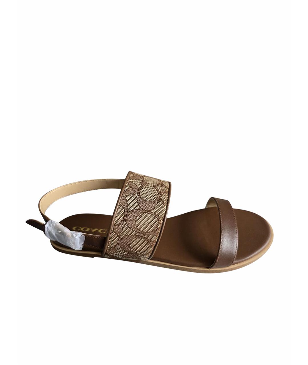 COACH Коричневые сандалии, фото 1