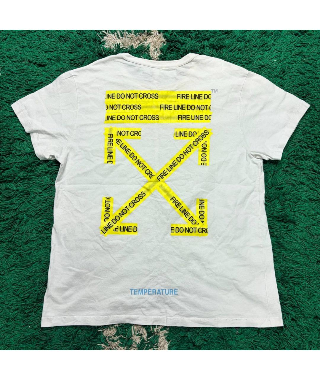 PALM ANGELS Белая хлопковая футболка, фото 2