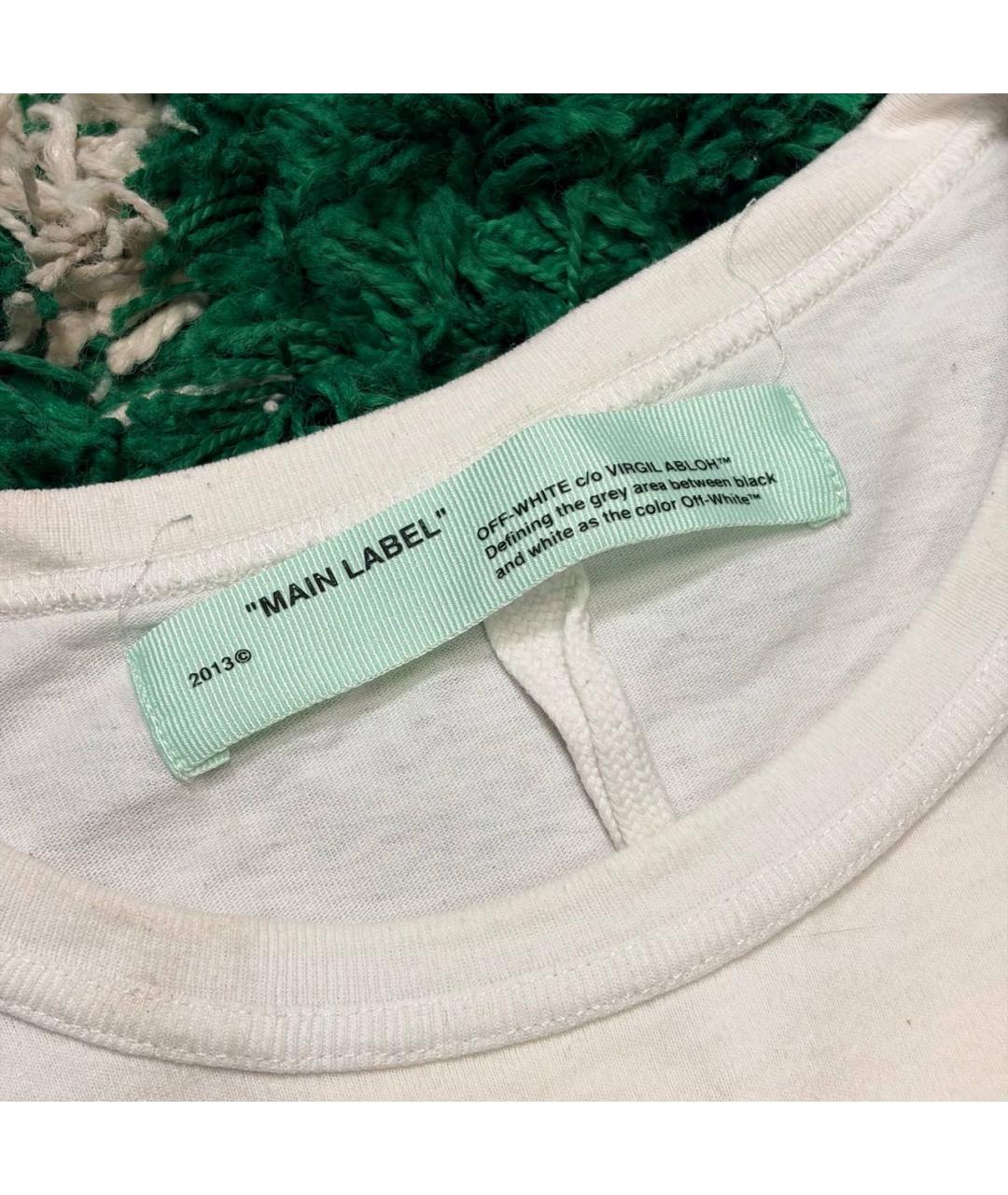 PALM ANGELS Белая хлопковая футболка, фото 3