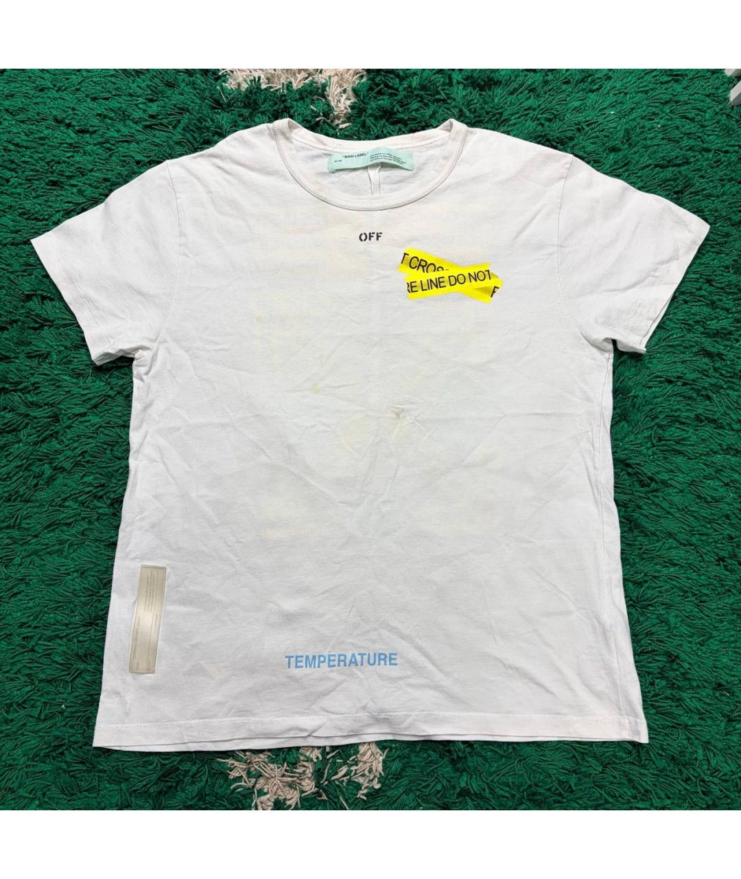 PALM ANGELS Белая хлопковая футболка, фото 5