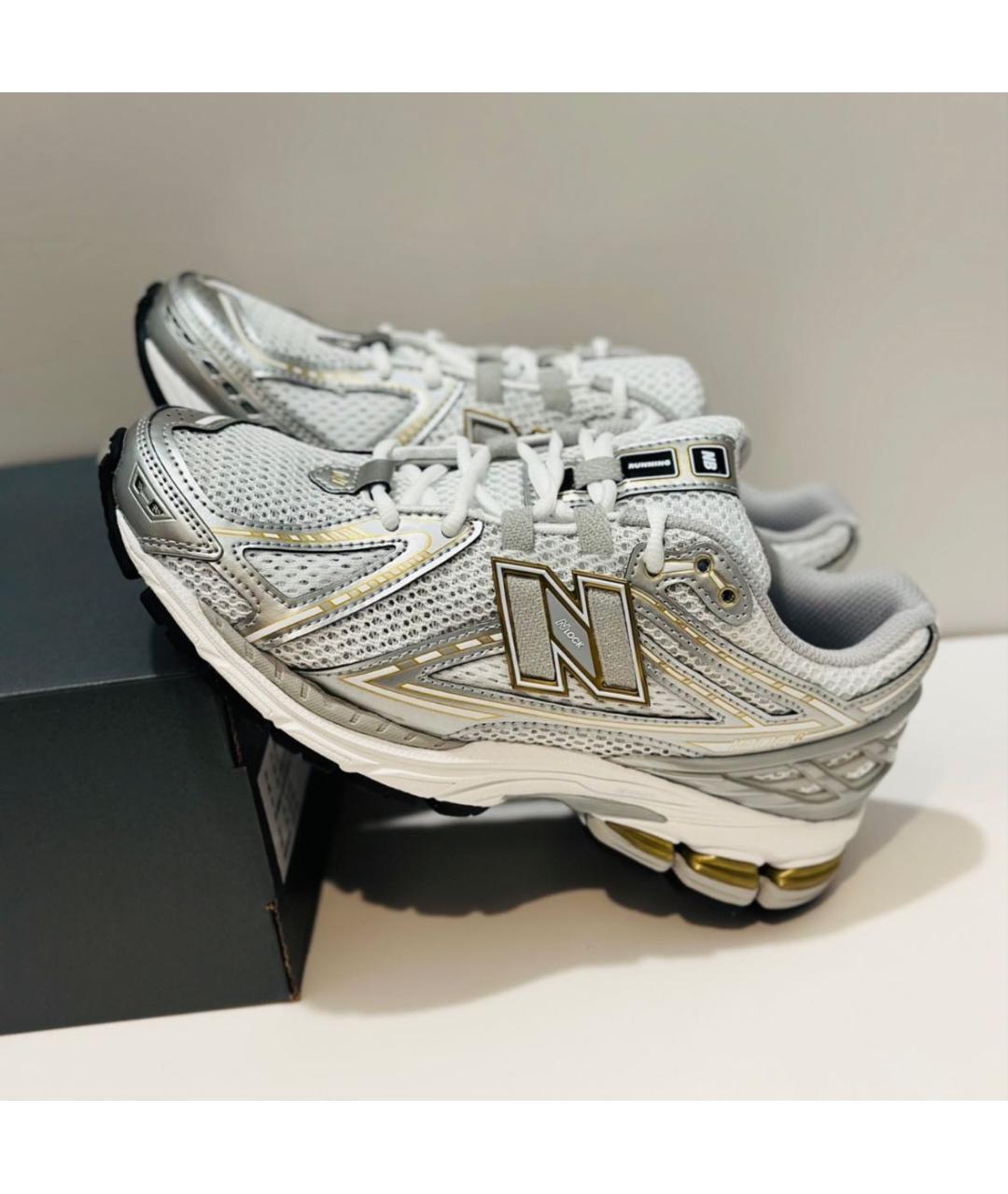 NEW BALANCE Белые текстильные низкие кроссовки / кеды, фото 5