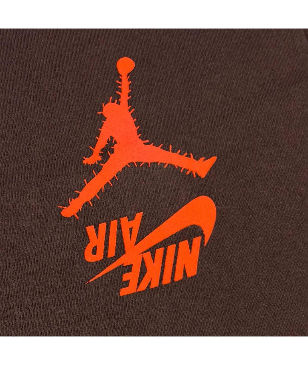 JORDAN Черная хлопковая футболка, фото 4