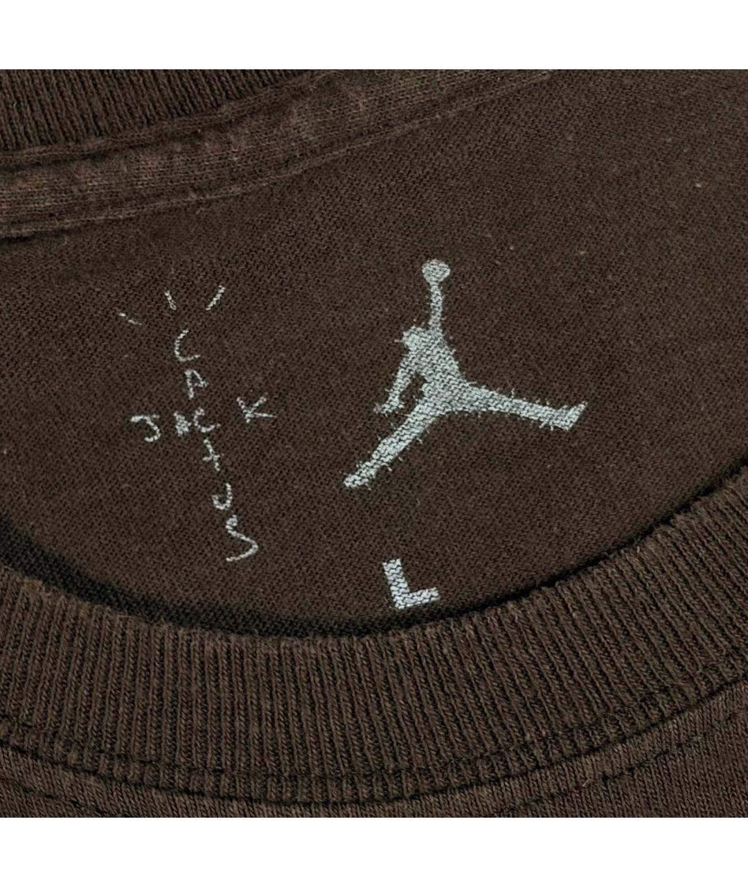 JORDAN Черная хлопковая футболка, фото 3