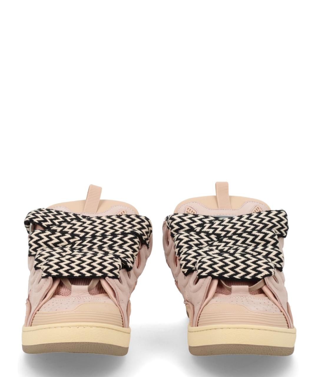 LANVIN Розовые замшевые кроссовки, фото 3