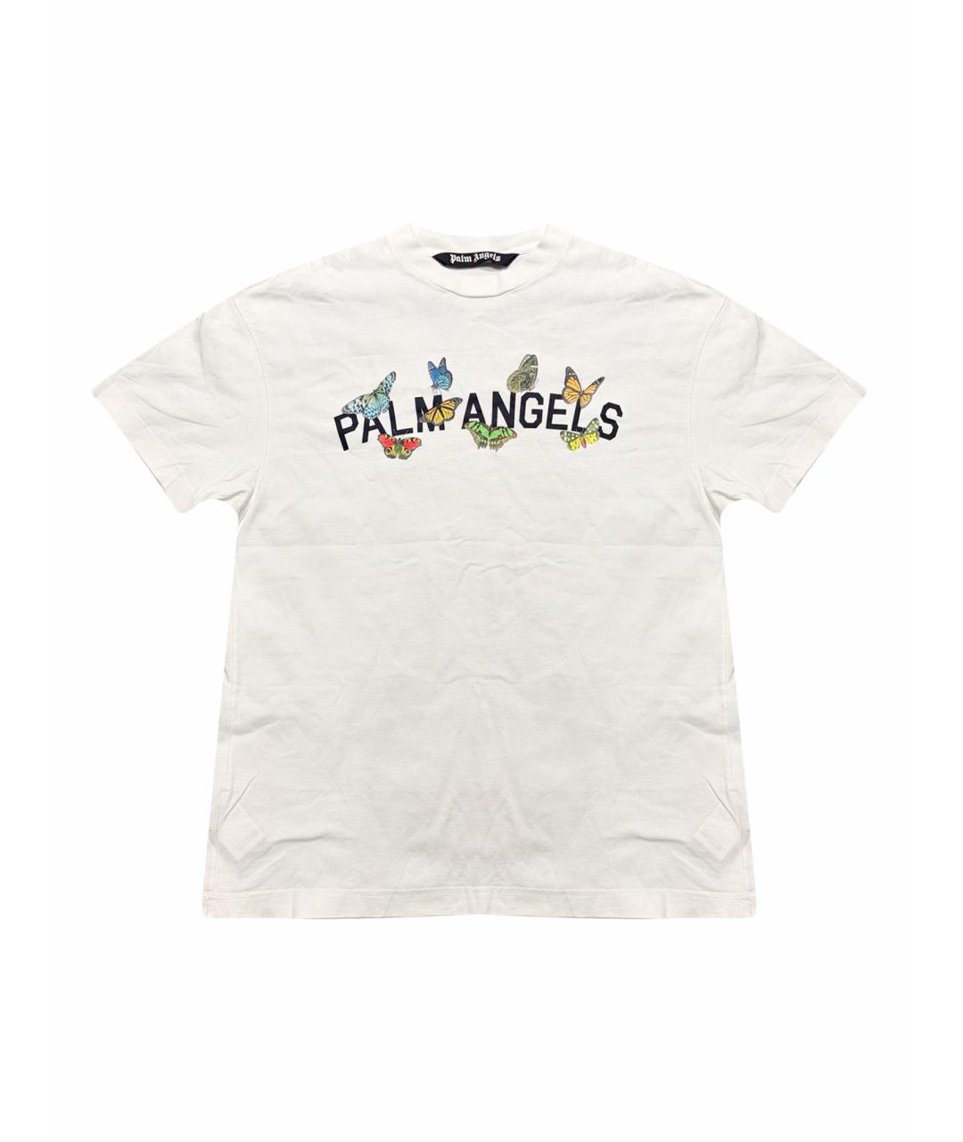 PALM ANGELS Белая хлопковая футболка, фото 1