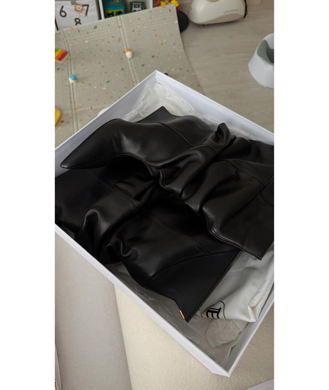 BALMAIN Черные кожаные полусапоги, фото 7