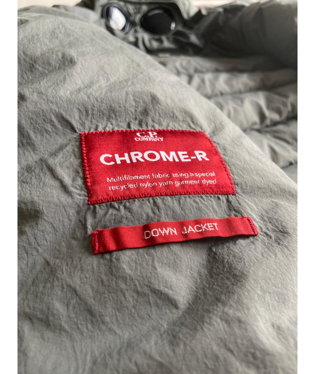 CP COMPANY Серый полиамидовый пуховик, фото 4