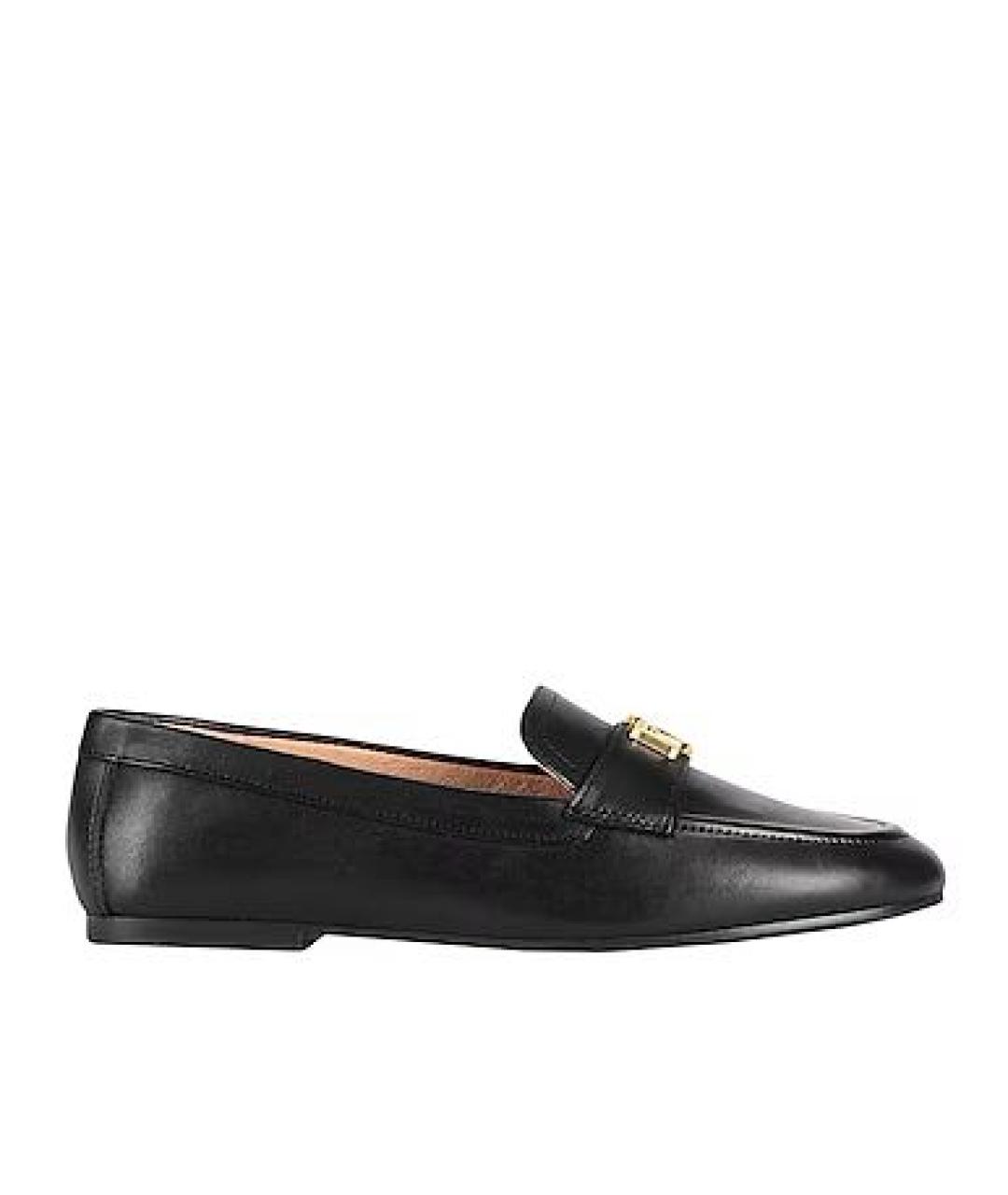 RALPH LAUREN Черные кожаные лоферы, фото 5