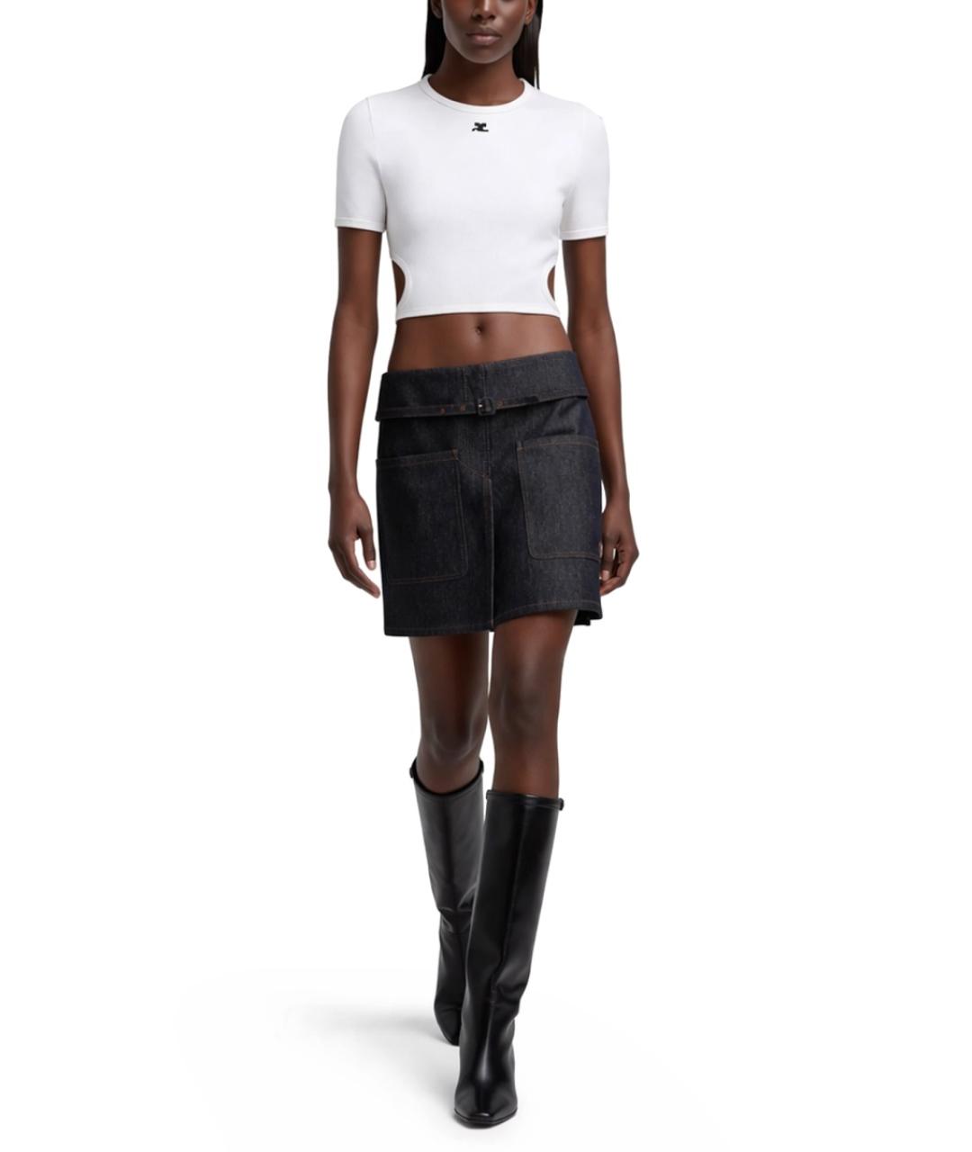 COURREGES Белая футболка, фото 2