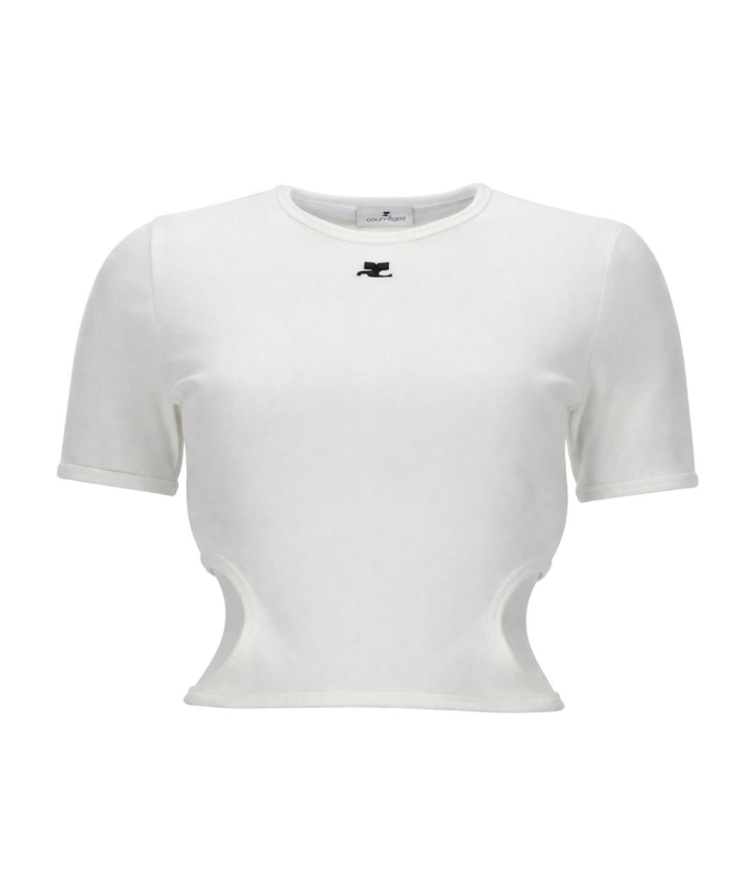 COURREGES Белая футболка, фото 1
