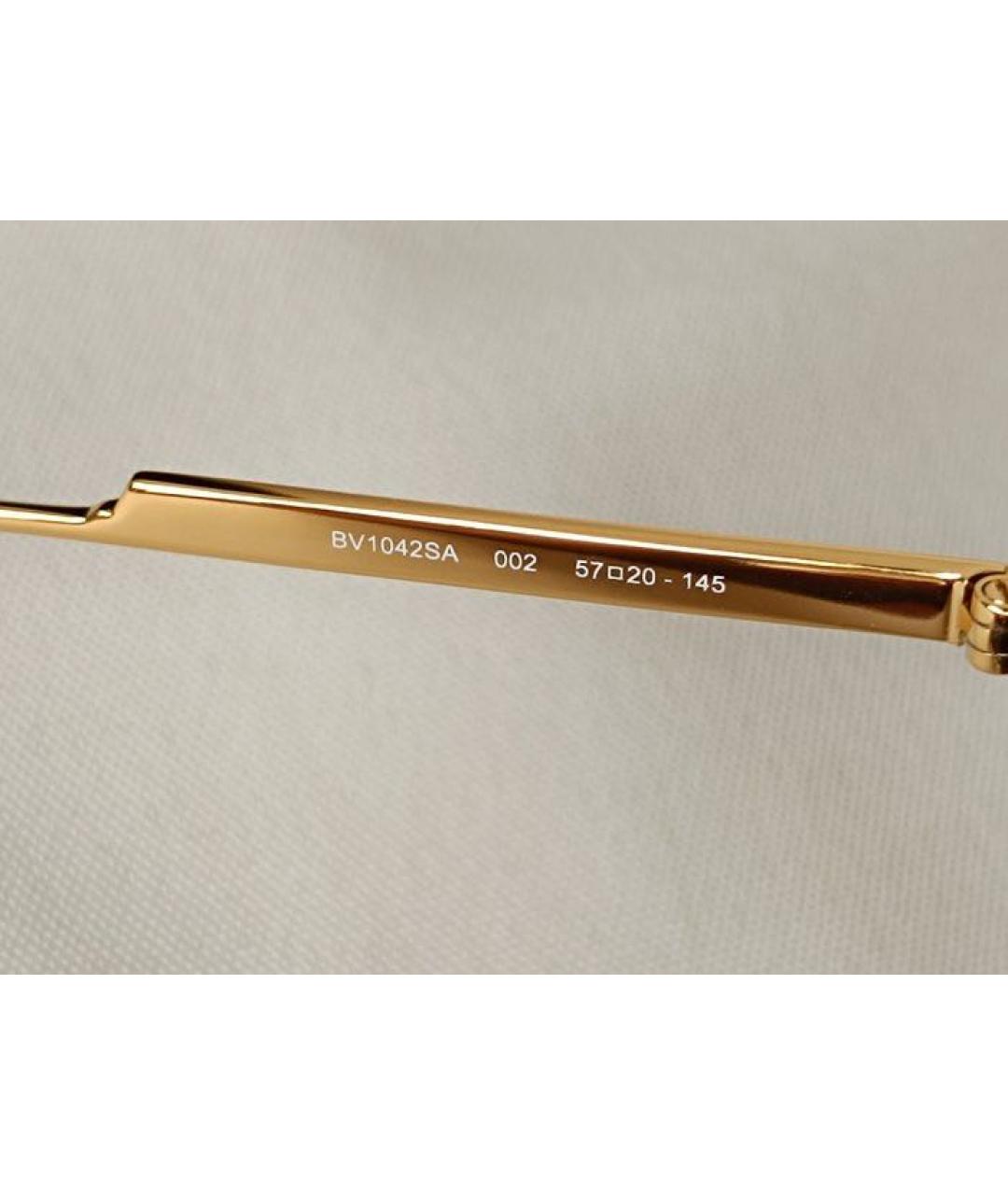 BOTTEGA VENETA Коричневые металлические солнцезащитные очки, фото 5