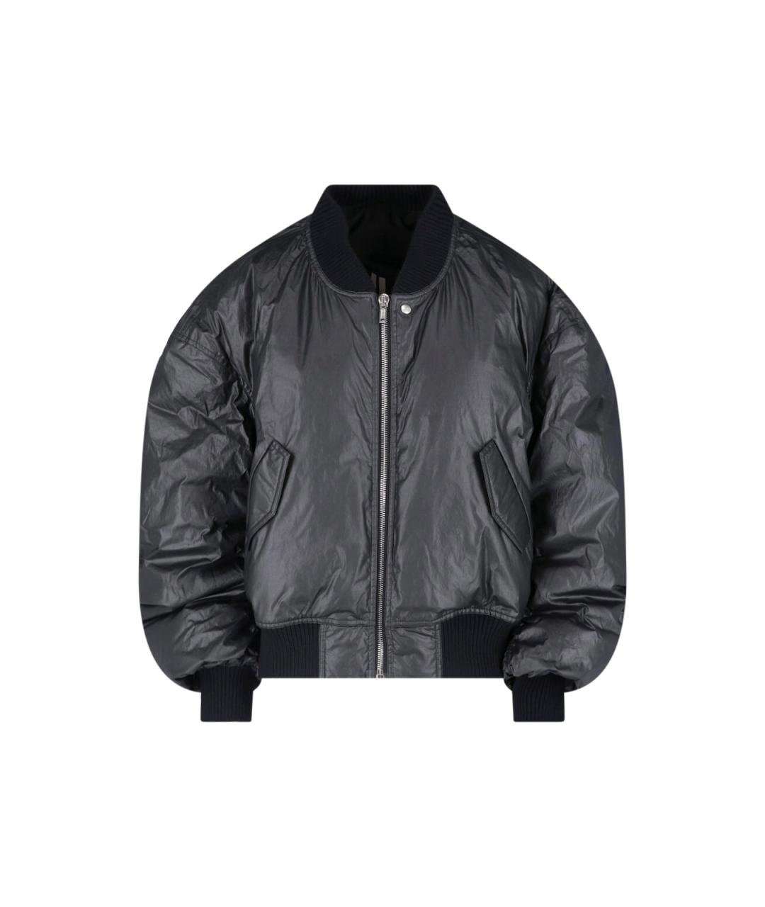 RICK OWENS Черная хлопковая куртка, фото 1