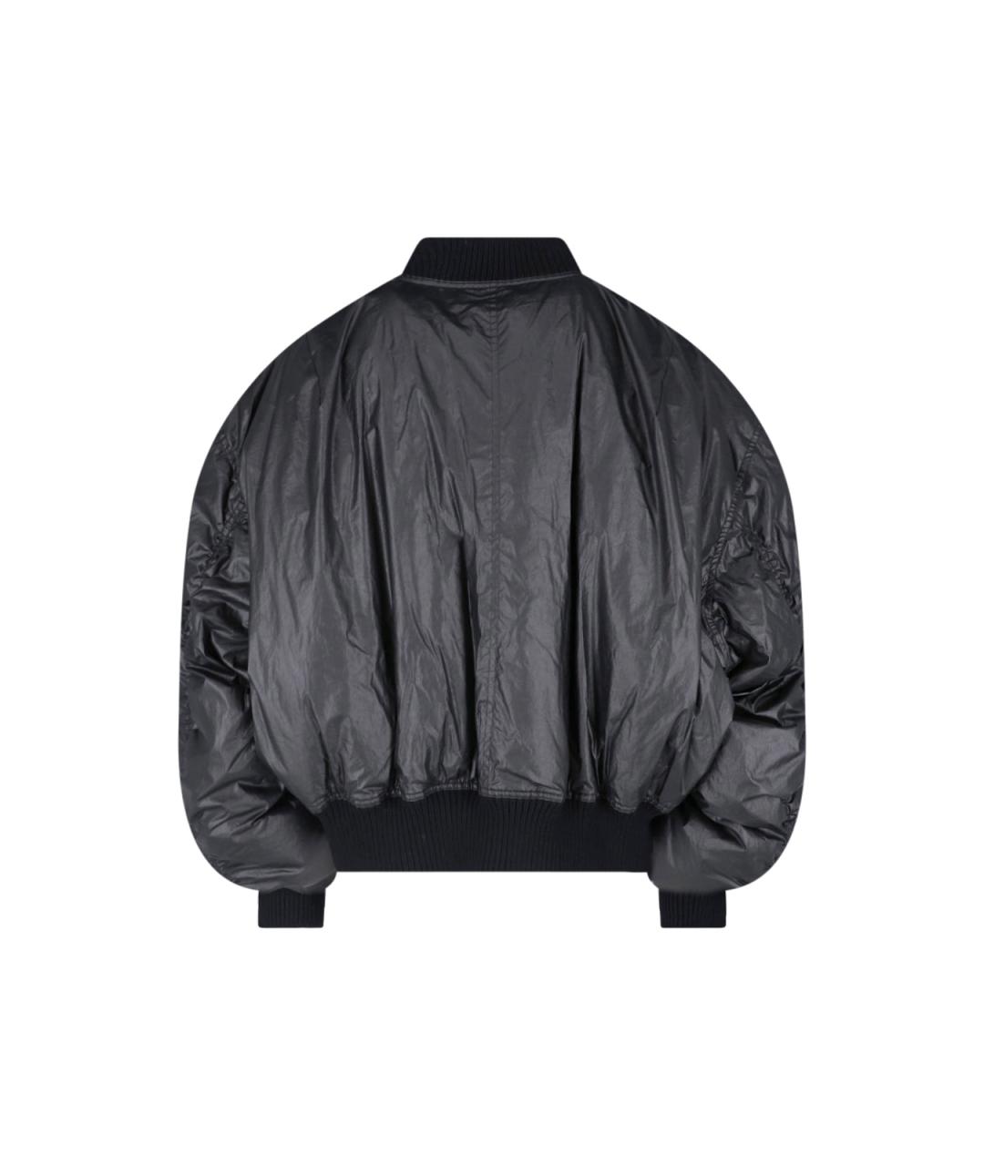 RICK OWENS Черная хлопковая куртка, фото 2