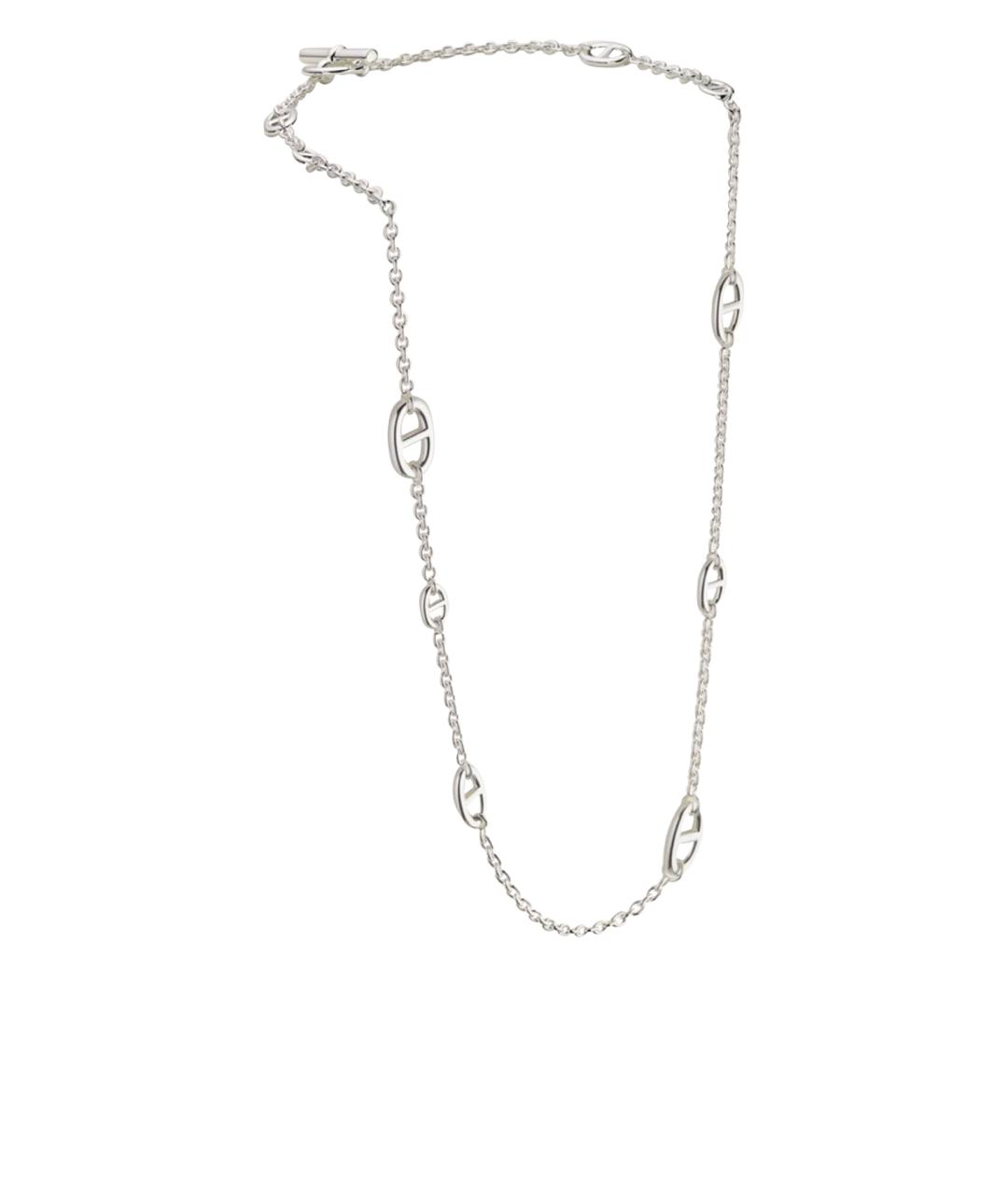 HERMES Серебряное серебряное колье, фото 1