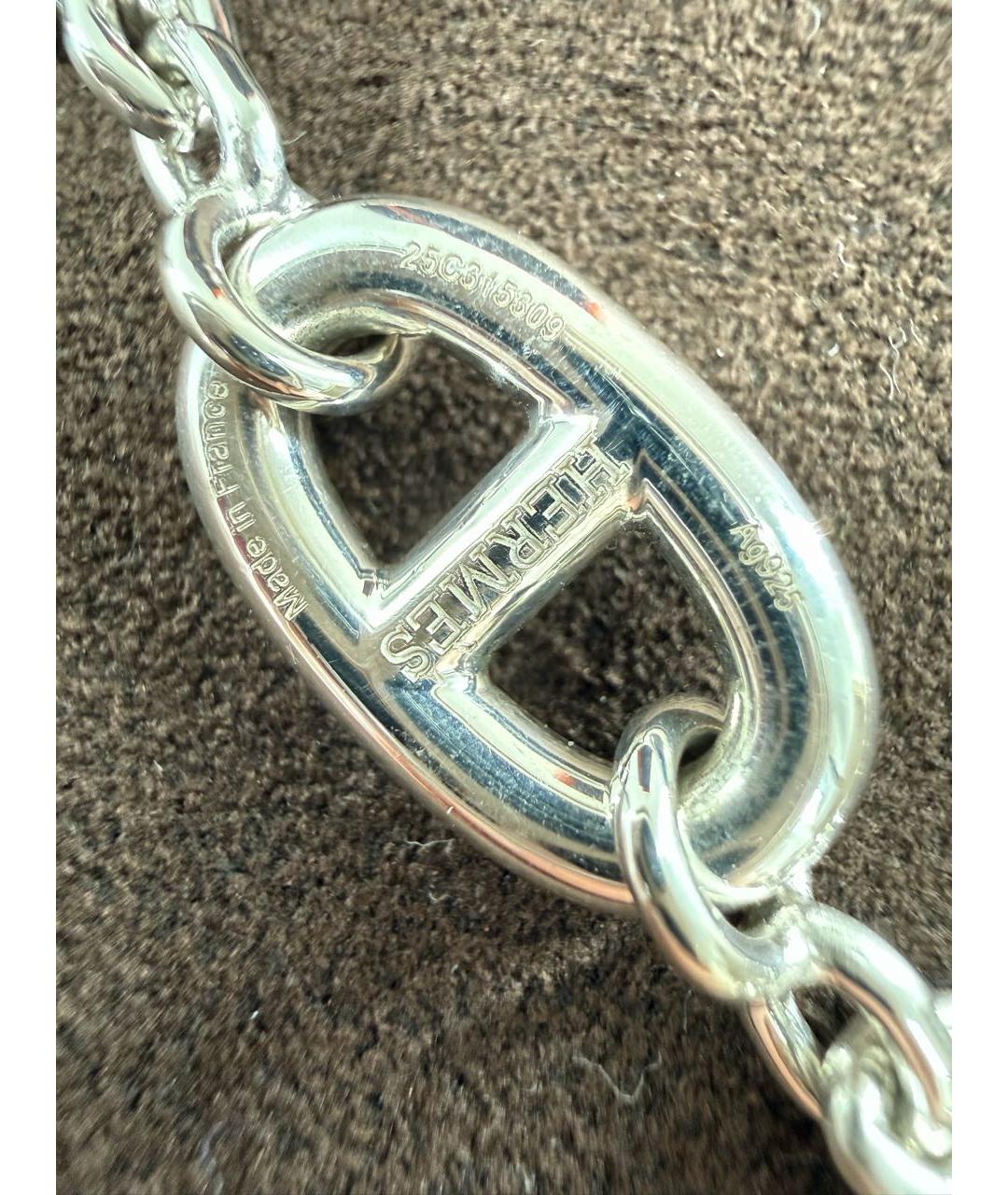HERMES Серебряное серебряное колье, фото 3