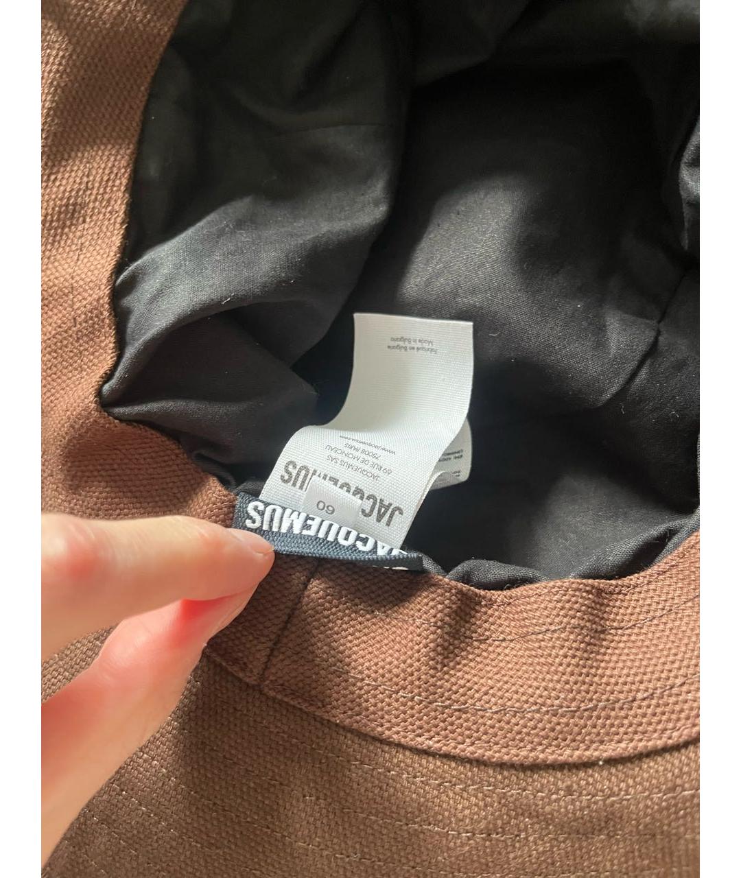 JACQUEMUS Коричневая панама, фото 4