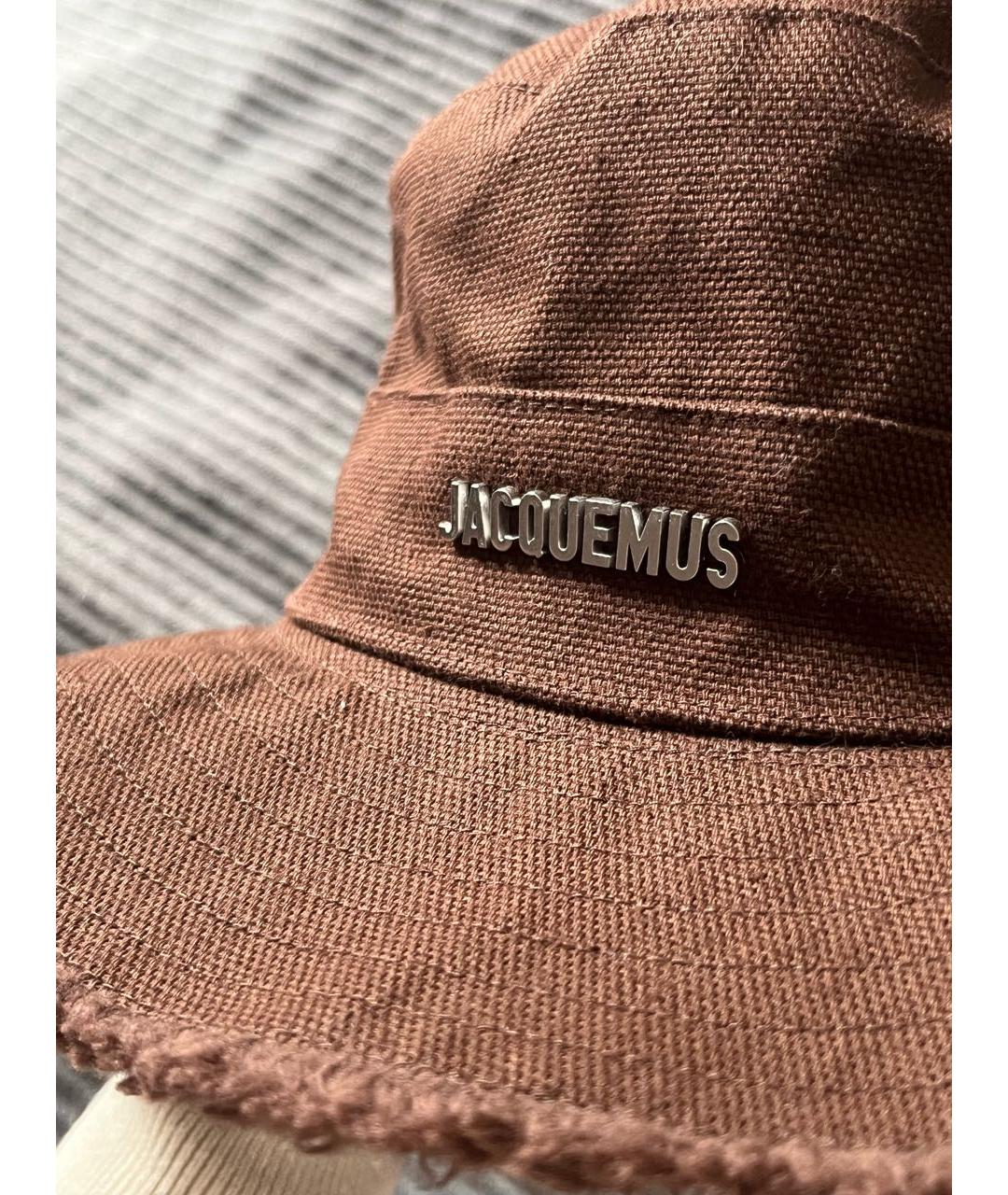 JACQUEMUS Коричневая панама, фото 2