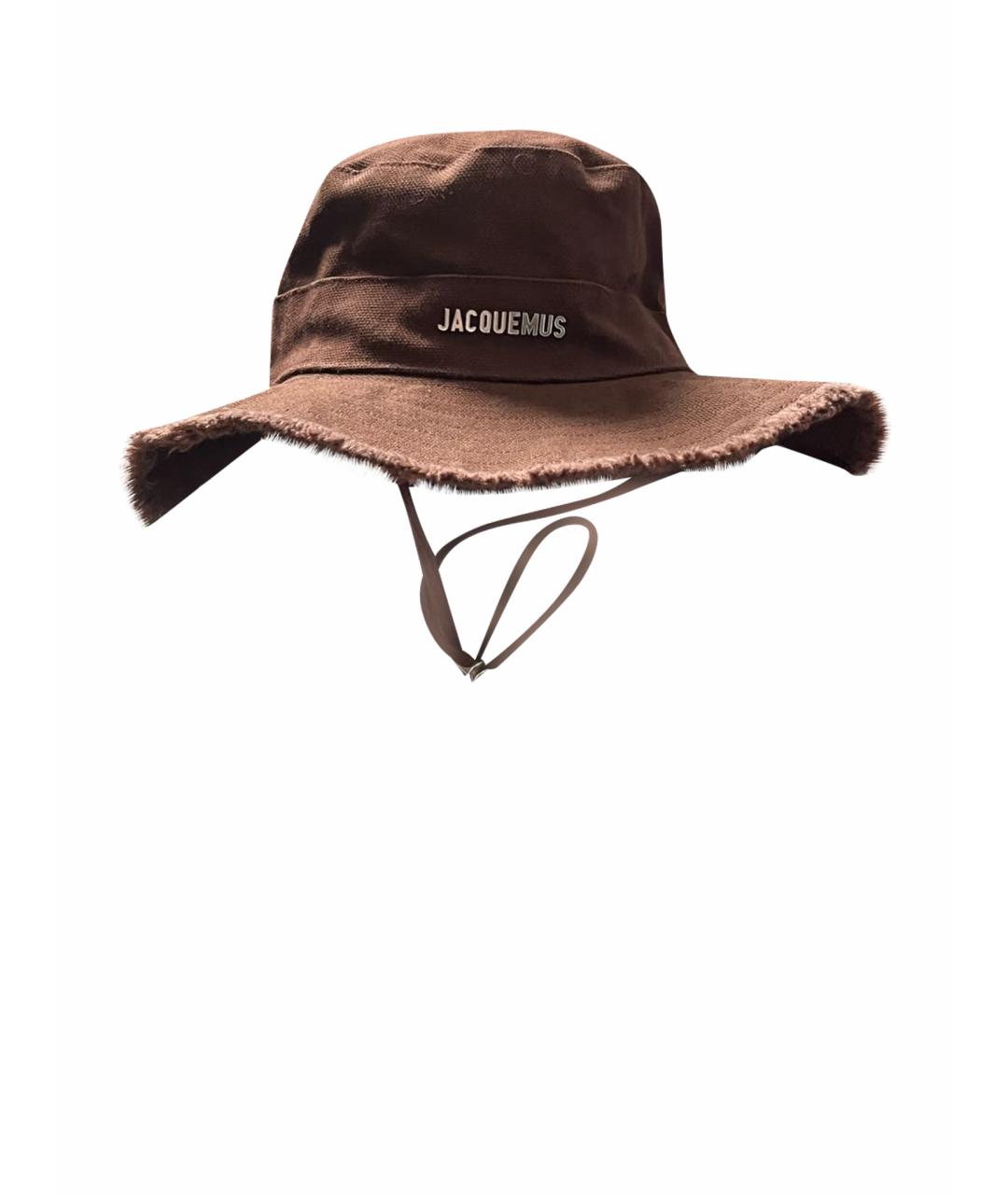 JACQUEMUS Коричневая панама, фото 1