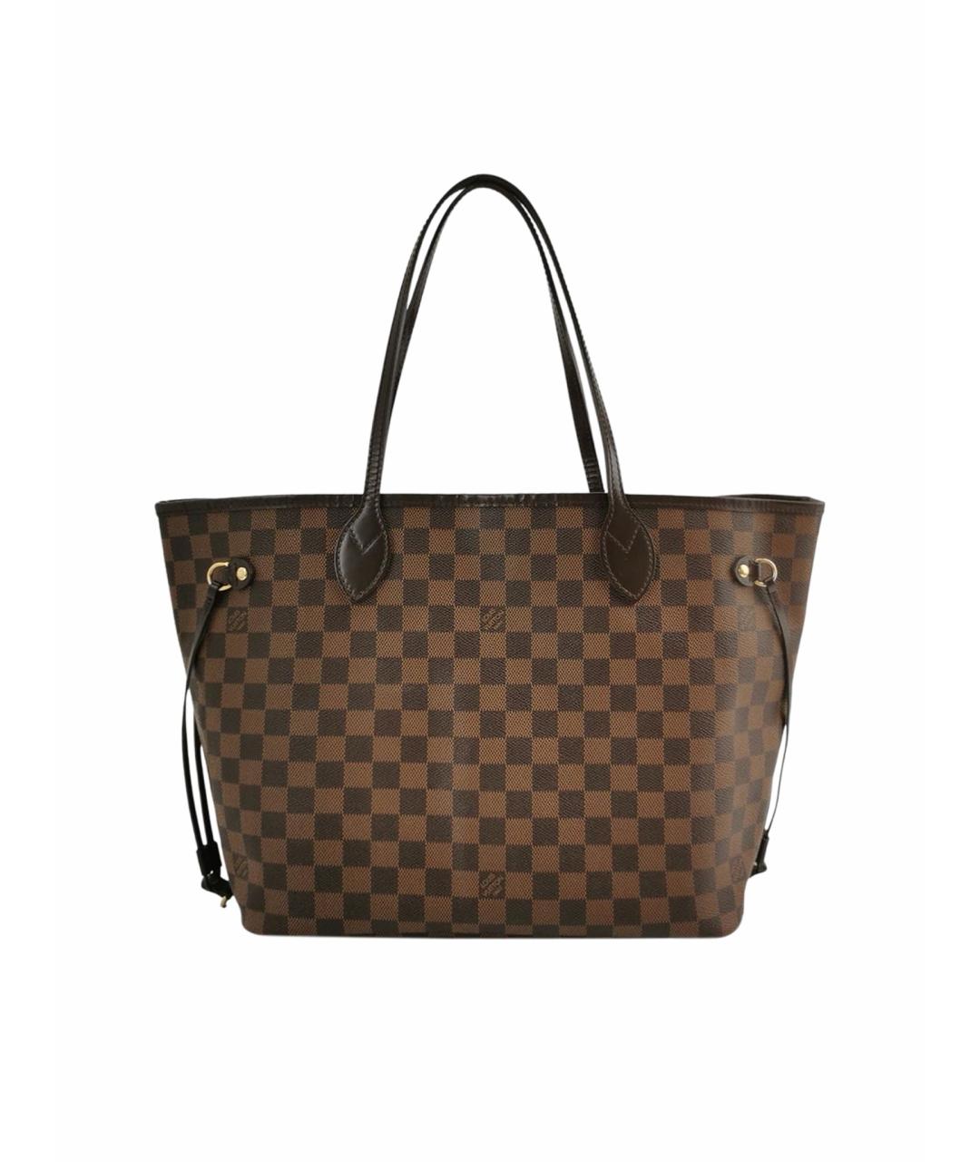 LOUIS VUITTON Коричневая кожаная сумка тоут, фото 1