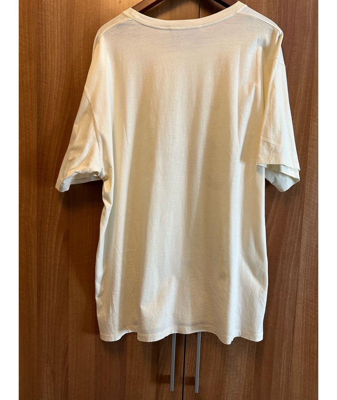 GUCCI Белая хлопковая футболка, фото 2