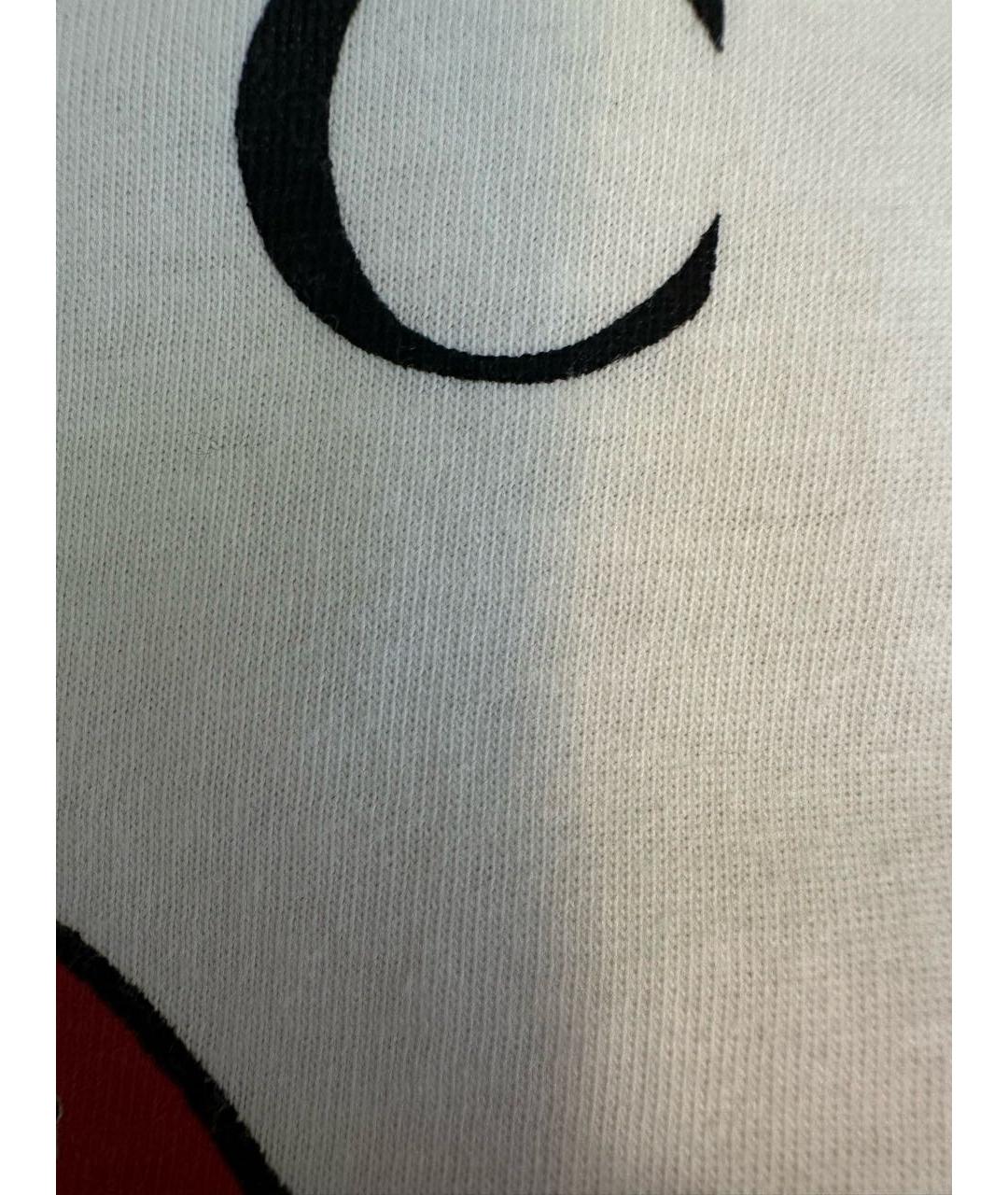 GUCCI Белая хлопковая футболка, фото 4