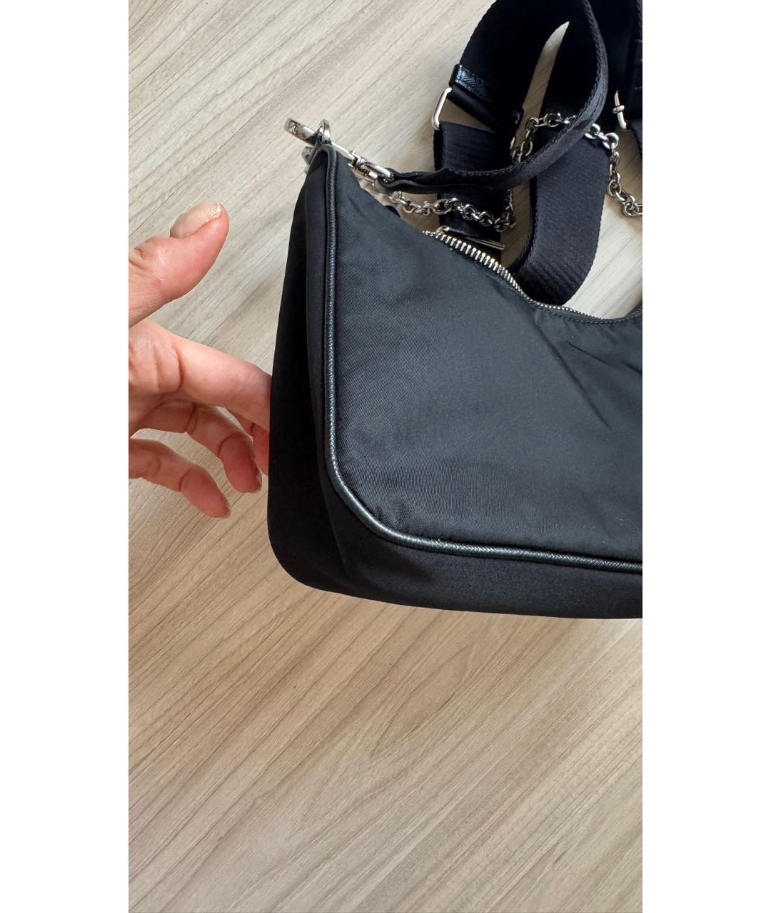 PRADA Черная сумка через плечо, фото 4
