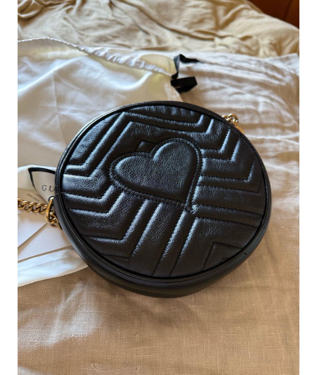 GUCCI Черная кожаная сумка через плечо, фото 3