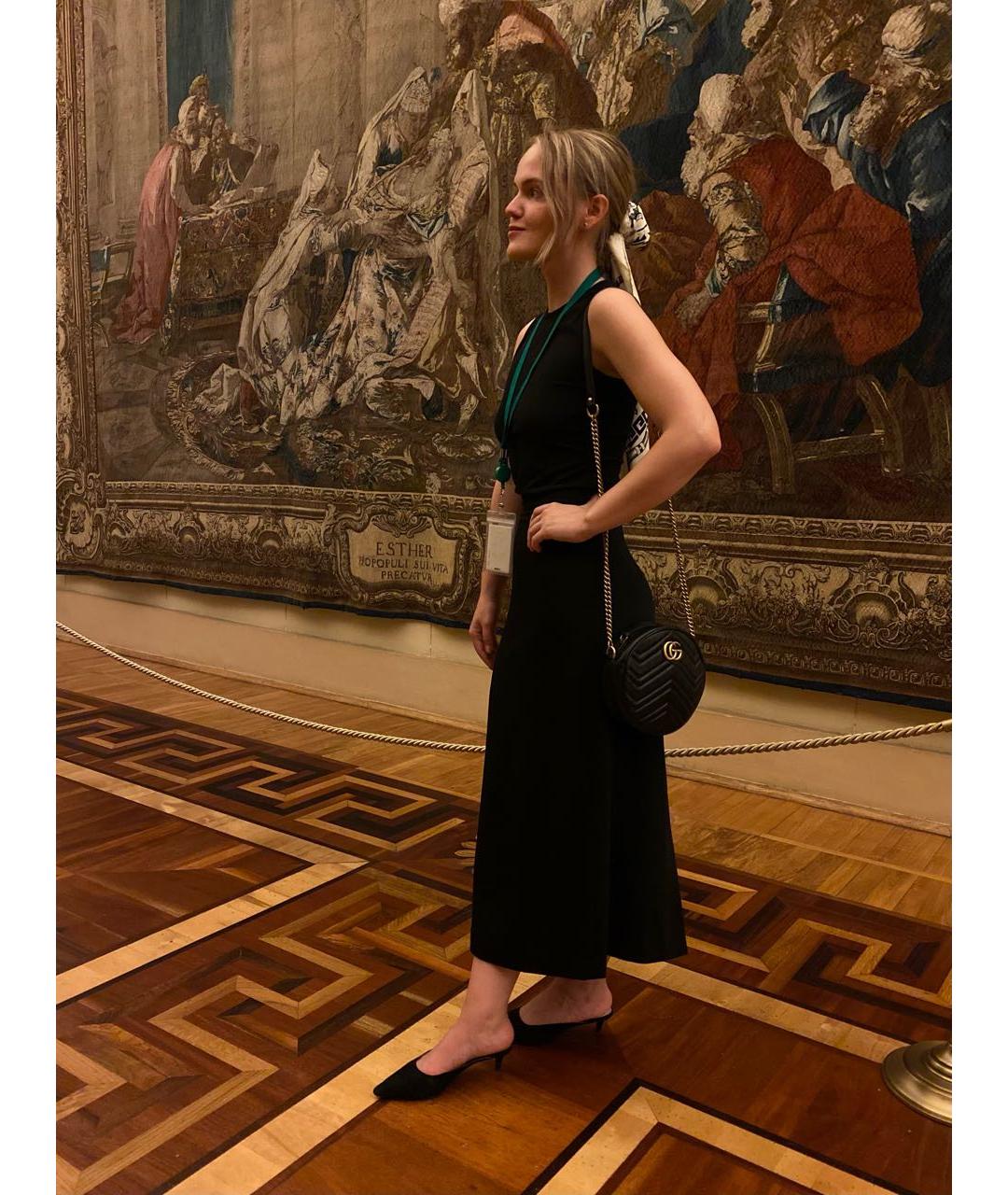 GUCCI Черная кожаная сумка через плечо, фото 7