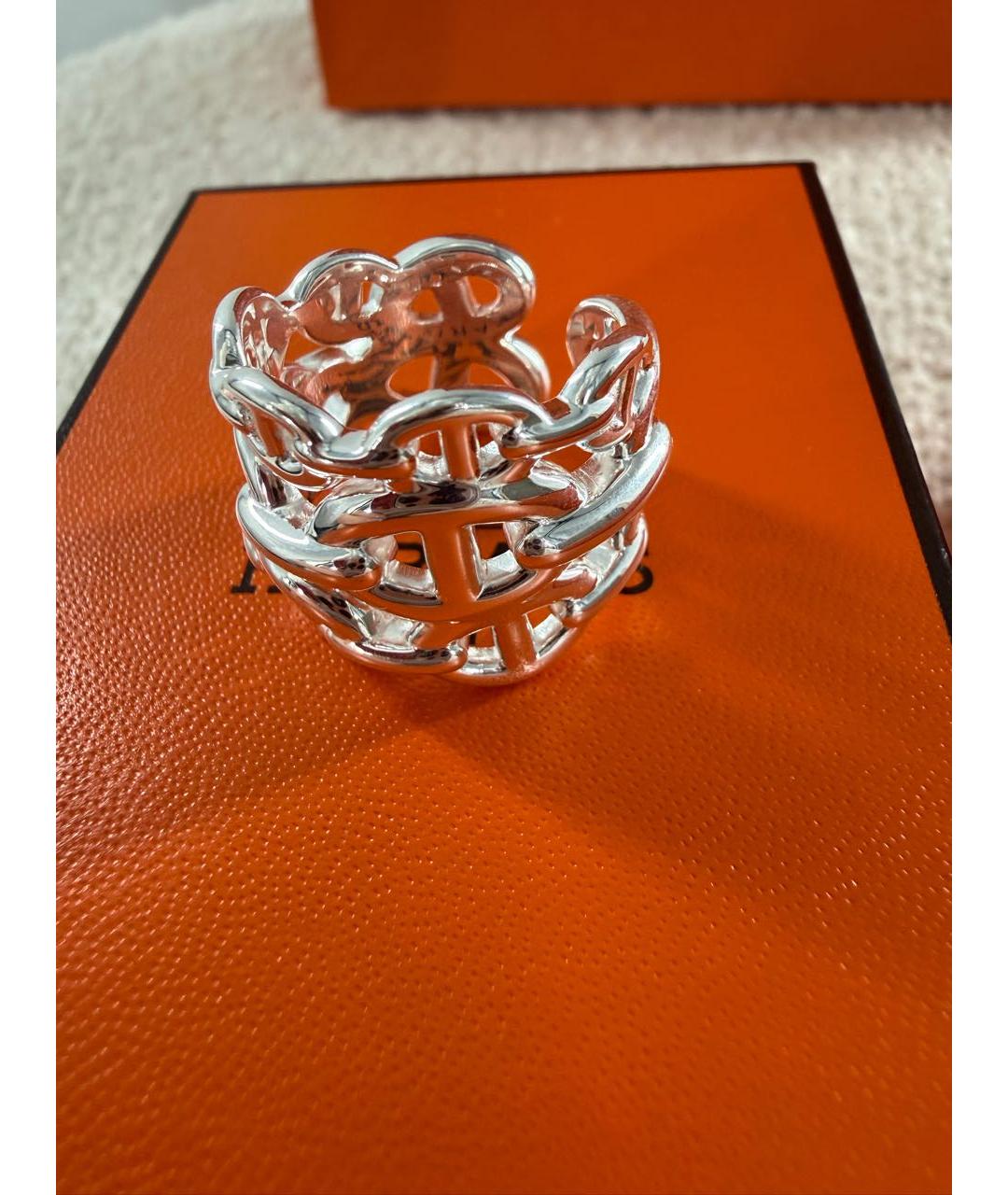 HERMES Серебряное серебряное кольцо, фото 3