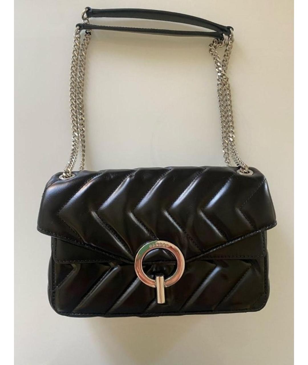 SANDRO Черная кожаная сумка через плечо, фото 4