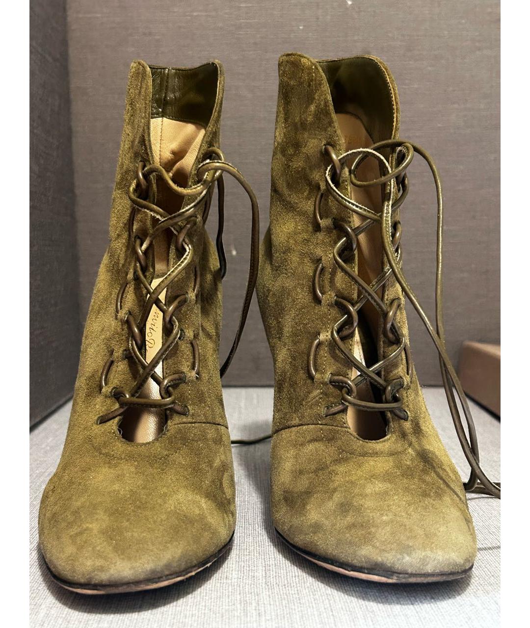 GIANVITO ROSSI Замшевые ботильоны, фото 8