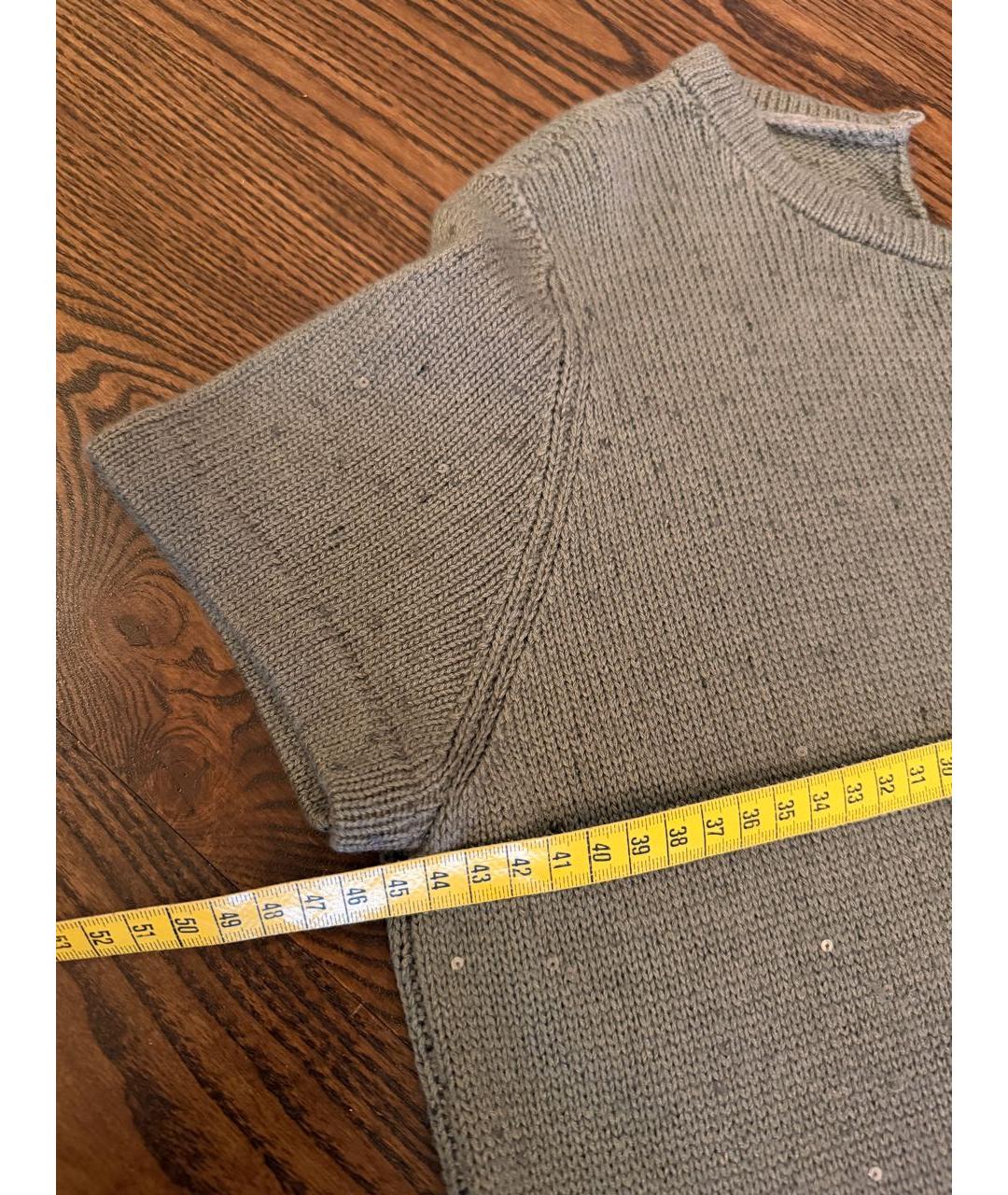 BRUNELLO CUCINELLI Зеленые кашемировое повседневное платье, фото 6