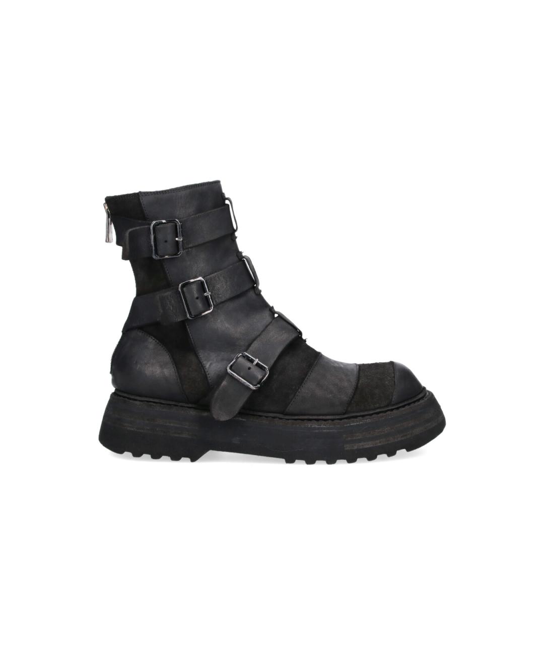 GUIDI Черные высокие ботинки, фото 1