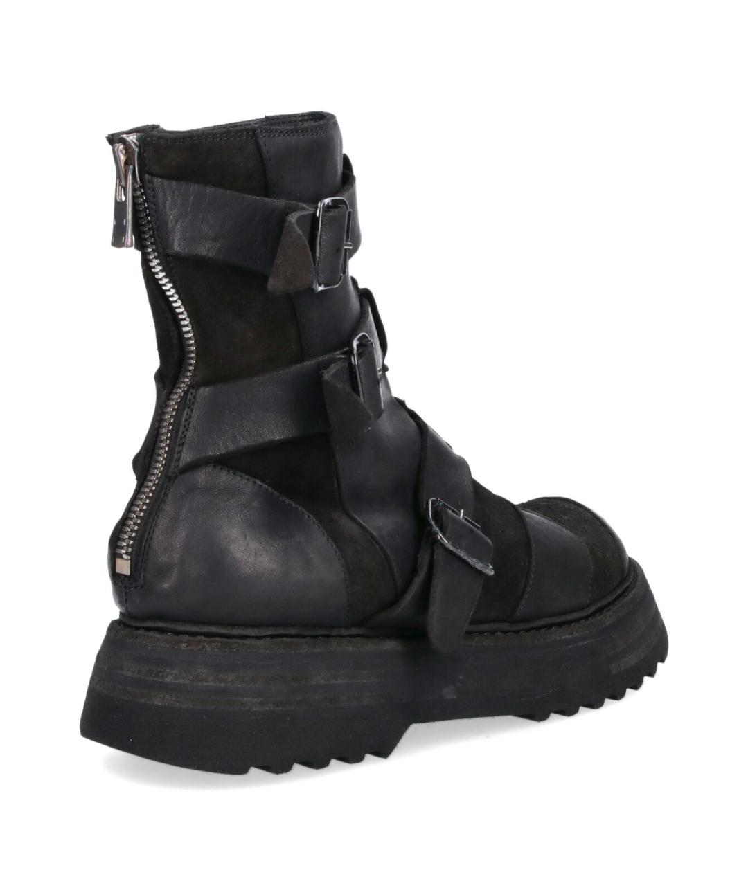 GUIDI Черные высокие ботинки, фото 4