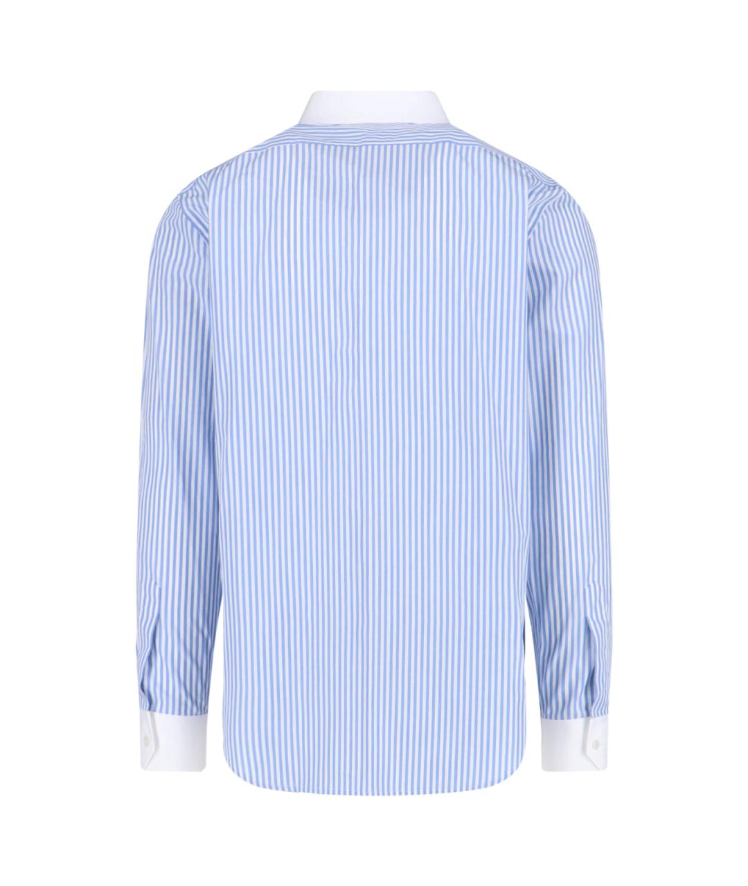 CELINE Голубая хлопковая кэжуал рубашка, фото 2